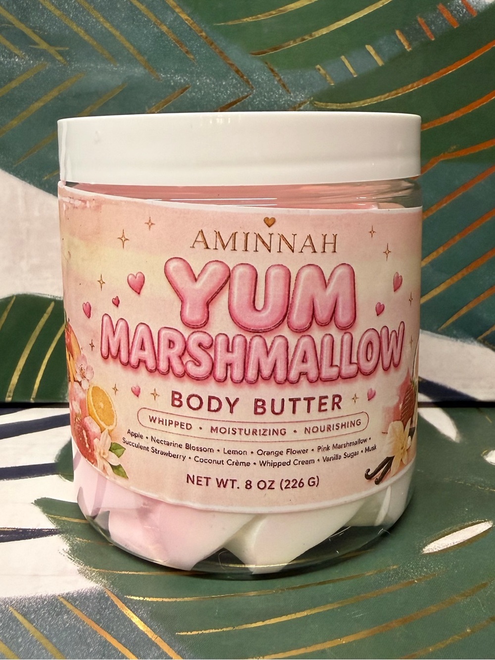 Aminnah Yum Marshmallow Body Butter 8 oz Rare Kayali Inspired Gourmand